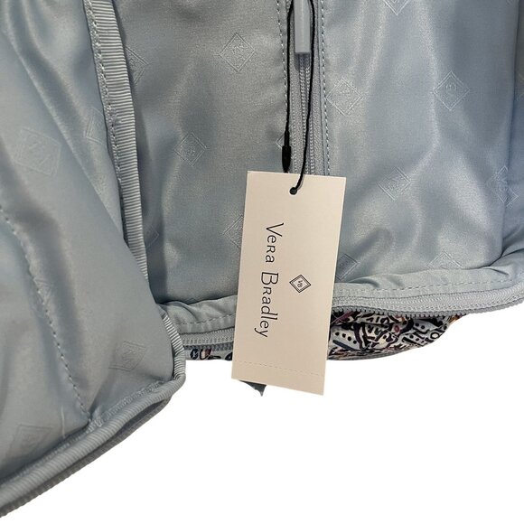 NWT Vera Bradley Ultimate Travel Case Soft Sky Paisley Quilted Fabric Lightweigh - Picture 8 of 12